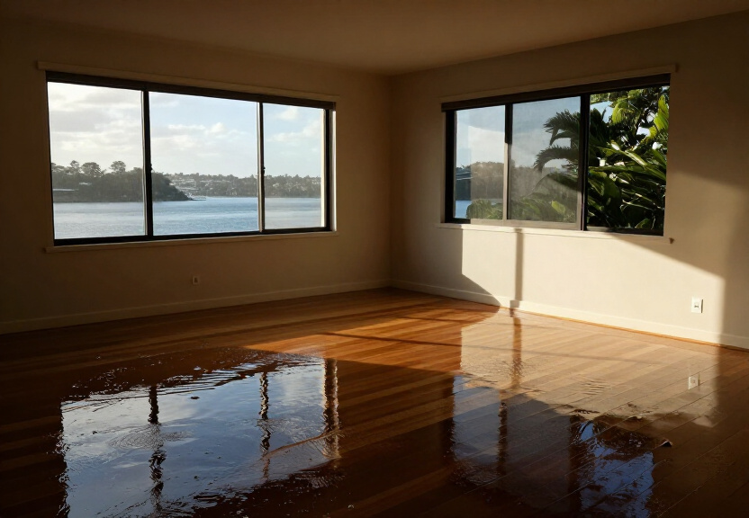 Damp, mouldy subfloor timbers in a Pagewood home before treatment
