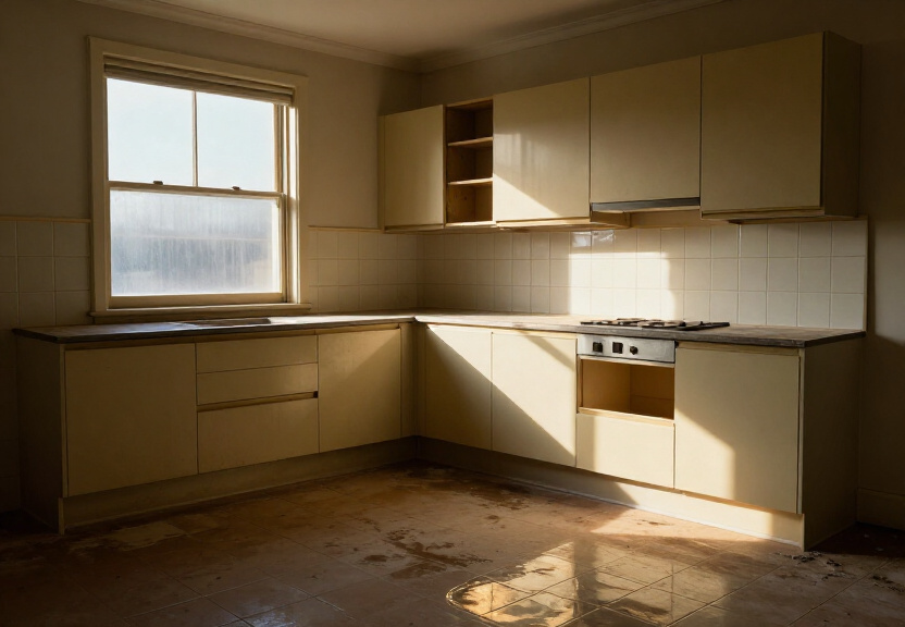 Clean, dry commercial kitchen in Pagewood after flood restoration